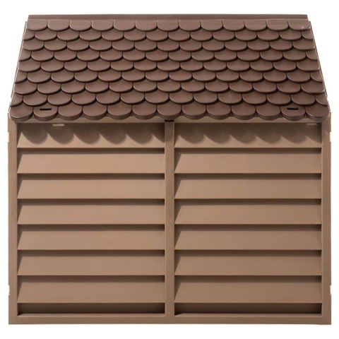 BUDA DLA PSA BRĄZOWA 86X84X82CM POLIPROPYLEN