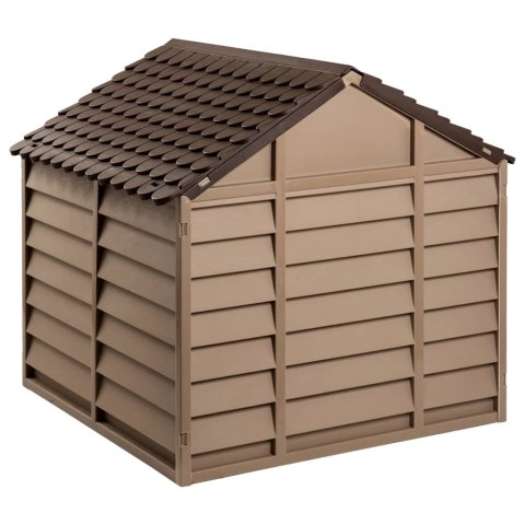 BUDA DLA PSA BRĄZOWA 86X84X82CM POLIPROPYLEN