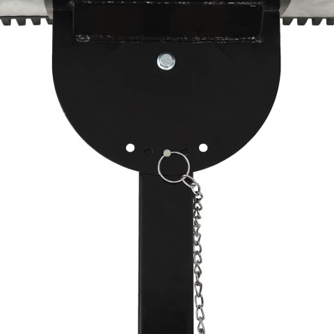 VidaXL Pług ręczny do odśnieżania, na kółkach, 100 x 44 cm