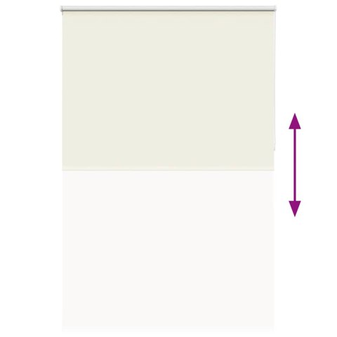 VidaXL Roleta zaciemniająca Off White 165x210 cm Szerokość tkaniny