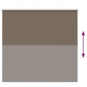 VidaXL Roleta zaciemniająca kawowa 150x130 cm Szerokość tkaniny