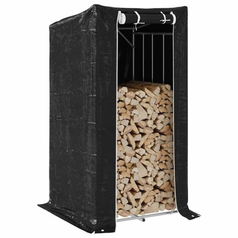 VidaXL Stojak na drewno opałowe z drutem stalowym, 100x100x200 cm