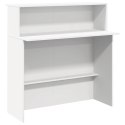 BIURKO RECEPCYJNE BIAŁE 200X50X103,5CM DREWNO KLEJONE