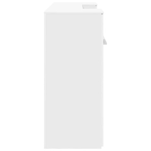 BIURKO RECEPCYJNE BIAŁE 200X50X103,5CM DREWNO KLEJONE