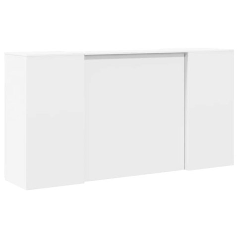 BIURKO RECEPCYJNE BIAŁE 200X50X103,5CM DREWNO KLEJONE