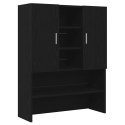 VidaXL Szafka na pralkę 2 pcs Czarny Dąb 70,5 x 71,5 x 181,5 cm