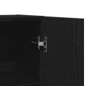 VidaXL Szafka na pralkę 2 pcs Czarny Dąb 70,5 x 71,5 x 181,5 cm