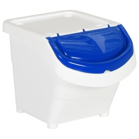 VidaXL Kosze na śmieci układane w stos, 3 szt., białe, PP, 78 L