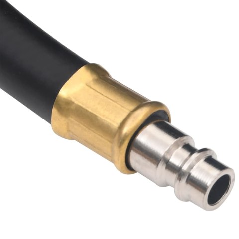 VidaXL Hybrydowy wąż pneumatyczny, czarny, 0,6", 50 m, guma i PVC