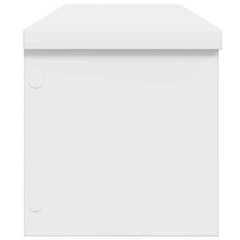 VidaXL Półki kuchenne składane, 2 szt., białe, 60x15x16 cm