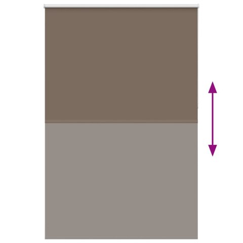 VidaXL Roleta zaciemniająca Kawowa 150x210 cm Szerokość tkaniny