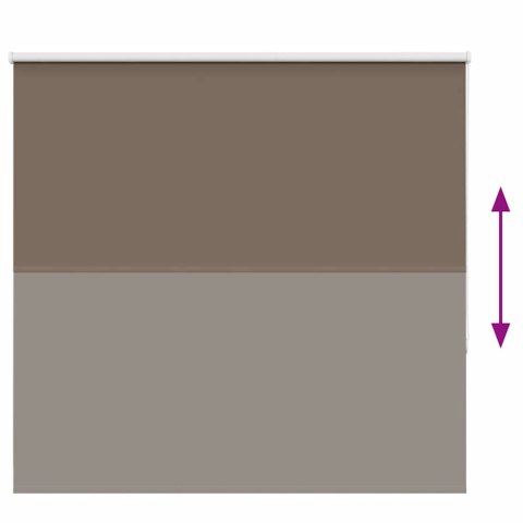 VidaXL Roleta zaciemniająca Kawowa 160x150 cm Szerokość tkaniny