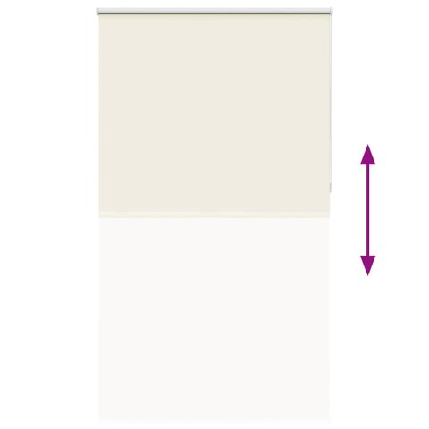 VidaXL Roleta zaciemniająca Off White 130x210 cm Szerokość tkaniny