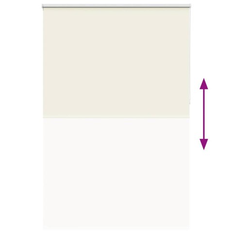 VidaXL Roleta zaciemniająca Off White 150x230 cm Szerokość tkaniny