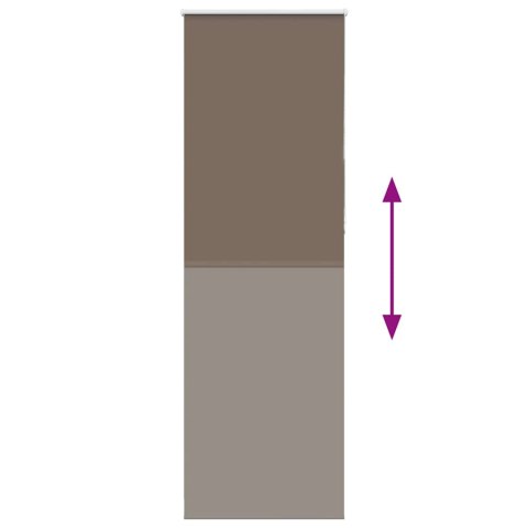 VidaXL Roleta zaciemniająca kawowa 65x210 cm Szerokość tkaniny