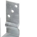 KOTWY DO SŁUPKÓW 12 SZT. SREBRNE 7X6X15CM STAL