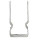 KOTWY DO SŁUPKÓW 6 SZT. SREBRNE 7X6X15CM STAL