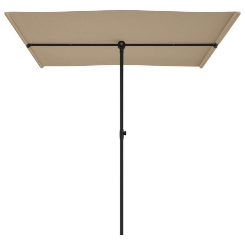 PARASOL OGRODOWY NA ALUMINIOWYM SŁUPKU 2X1,5M TAUPE