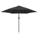 VidaXL Parasol ogrodowy na metalowym słupku, 300 cm, antracytowy