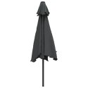 VidaXL Parasol ogrodowy na metalowym słupku, 300 cm, antracytowy