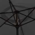 VidaXL Parasol ogrodowy na metalowym słupku, 300 cm, antracytowy