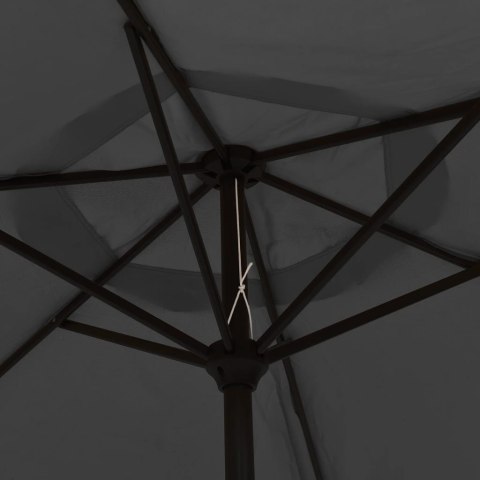 VidaXL Parasol ogrodowy na metalowym słupku, 300 cm, antracytowy