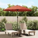 PARASOL OGRODOWY NA SŁUPKU ALUMINIOWYM 270CM TERAKOTA