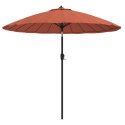PARASOL OGRODOWY NA SŁUPKU ALUMINIOWYM 270CM TERAKOTA