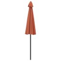 PARASOL OGRODOWY NA SŁUPKU ALUMINIOWYM 270CM TERAKOTA