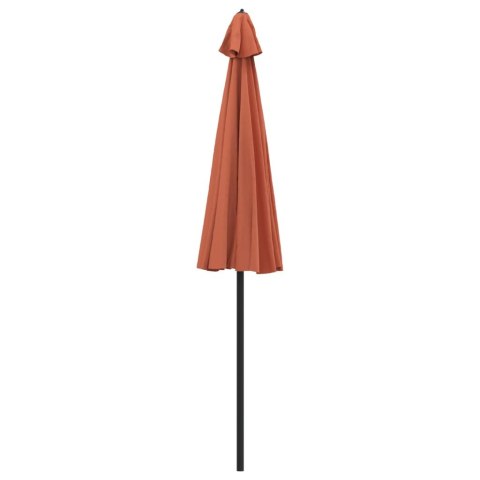 PARASOL OGRODOWY NA SŁUPKU ALUMINIOWYM 270CM TERAKOTA