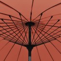 PARASOL OGRODOWY NA SŁUPKU ALUMINIOWYM 270CM TERAKOTA