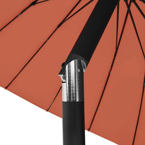 PARASOL OGRODOWY NA SŁUPKU ALUMINIOWYM 270CM TERAKOTA