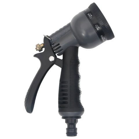 WĄŻ OGRODOWY Z DYSZĄ ZRASZAJĄCĄ SREBRNY 0,6" 7,5M STAL