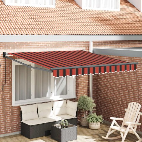 MARKIZA ZWIJANA POMARAŃCZOWA I BRĄZOWY 300X250 CM