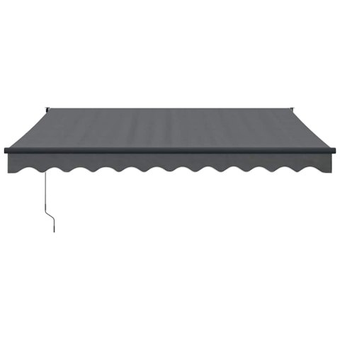ZWIJANA MARKIZA ANTRACYTOWA 3X2,5 M TKANINA I ALUMINIUM