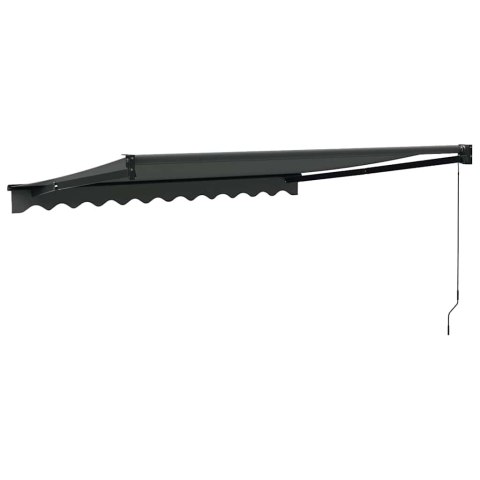 ZWIJANA MARKIZA ANTRACYTOWA 3X2,5 M TKANINA I ALUMINIUM