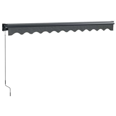 ZWIJANA MARKIZA ANTRACYTOWA 3X2,5 M TKANINA I ALUMINIUM