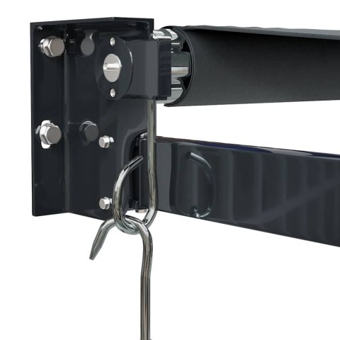 ZWIJANA MARKIZA ANTRACYTOWA 3X2,5 M TKANINA I ALUMINIUM