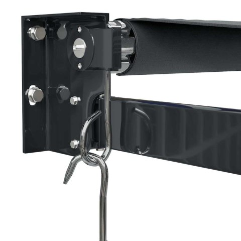 ZWIJANA MARKIZA ANTRACYTOWA 3,5X2,5 M TKANINA I ALUMINIUM