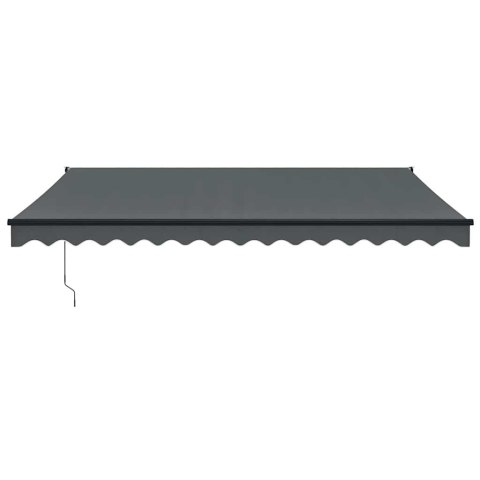 ZWIJANA MARKIZA ANTRACYTOWA 4X3 M TKANINA I ALUMINIUM