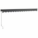 ZWIJANA MARKIZA ANTRACYTOWA 4X3 M TKANINA I ALUMINIUM