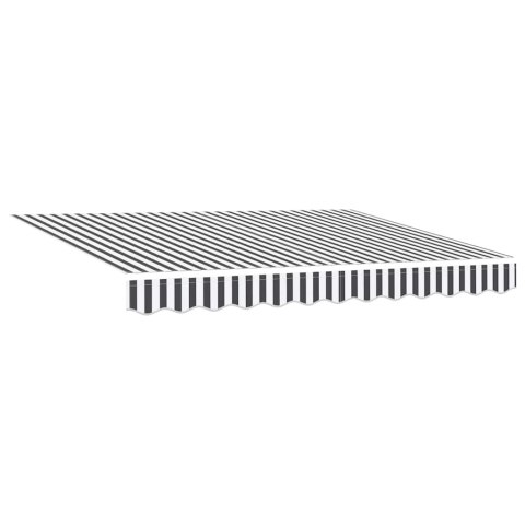 ZWIJANA MARKIZA ANTRACYTOWO-BIAŁA 3X2,5M TKANINA I ALUMINIUM
