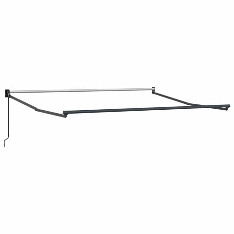 ZWIJANA MARKIZA ANTRACYTOWO-BIAŁA 3X2,5M TKANINA I ALUMINIUM