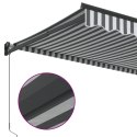 ZWIJANA MARKIZA ANTRACYTOWO-BIAŁA 3,5X2,5 M