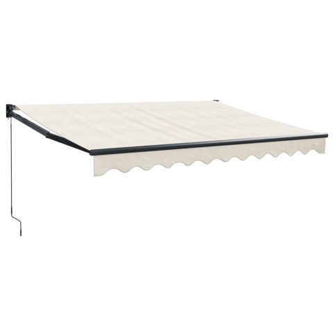 ZWIJANA MARKIZA KREMOWA 3,5X2,5 M TKANINA I ALUMINIUM