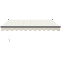 ZWIJANA MARKIZA KREMOWA 3,5X2,5 M TKANINA I ALUMINIUM