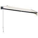 ZWIJANA MARKIZA KREMOWA 3,5X2,5 M TKANINA I ALUMINIUM