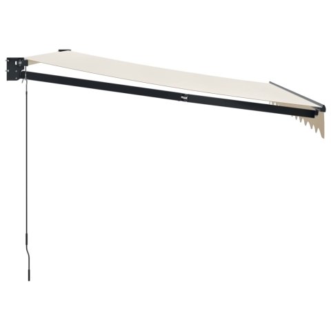 ZWIJANA MARKIZA KREMOWA 3,5X2,5 M TKANINA I ALUMINIUM