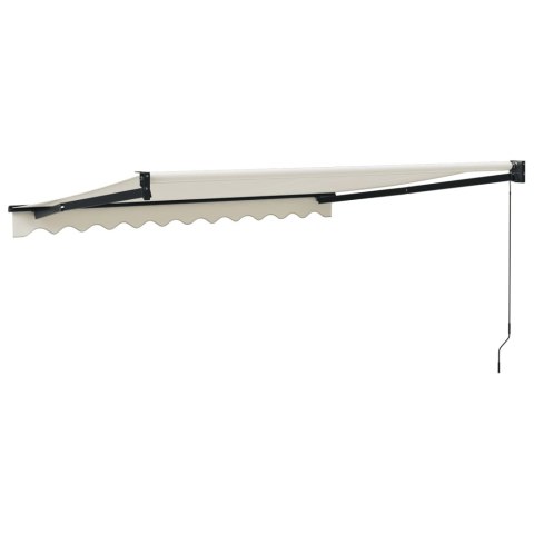ZWIJANA MARKIZA KREMOWA 3,5X2,5 M TKANINA I ALUMINIUM