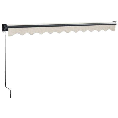 ZWIJANA MARKIZA KREMOWA 3,5X2,5 M TKANINA I ALUMINIUM